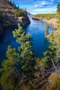 Miles Canyon, Yukon River, Whitehorse, Yukon Territories, Canada Royalty Free Stock Photo