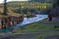 Miles Canyon, Yukon River, Whitehorse, Yukon Territories, Canada Royalty Free Stock Photo