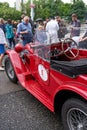 Prague, Czech Republic - June 17, 2023 - finish of the 1000 miles Czechoslovak race - Oldtimer classic car race Royalty Free Stock Photo