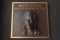 Miles Davis bronze bust