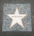 Miles Davis memorial star in Bologna Royalty Free Stock Photo