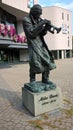 Miles Davis. Statue, monument. Poland. Kielce