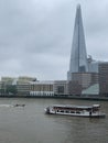 The river Thames or Isis, flows through London the capital city of England Royalty Free Stock Photo