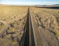 Train Tracks Straightaway Royalty Free Stock Photo