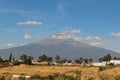 Miles southwest of the city of Puebla. Popo - as many people call it rather than struggling with its full name Royalty Free Stock Photo