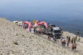 Milestone on Mont Ventoux- Tour de France 2013 Royalty Free Stock Photo