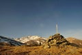 Milestone in the Pyrenees