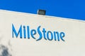 Milestone sign of the facade of Milestone internet marketing and advertising company