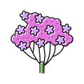 milfoil plant color icon vector illustration