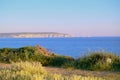 Milford on sea clifftop view Royalty Free Stock Photo