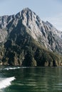 Milford Sound in Fiordland National Park in south island,New Zealand Royalty Free Stock Photo