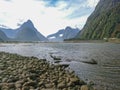 Milford sound Fiordland national park south island New Zealand Royalty Free Stock Photo