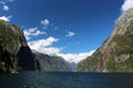 Milford Sound landscape, Fiordland National Park, South Island of New Zealand Royalty Free Stock Photo