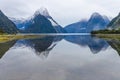 Milford Sound Mitre Peak, Fiordland National Park, South Island, New Zealand Royalty Free Stock Photo