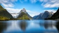 Milford Sound in New Zealand Royalty Free Stock Photo