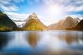 Milford Sound in New Zealand Royalty Free Stock Photo