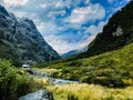 Milford Sound New Zealand Mountains Valley Royalty Free Stock Photo