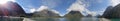 Milford Sound viewed from the Marina Breakwater