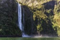 Milford sound waterfall