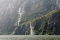 Milford Soundi, a fiord in the south west of New Zealand's South Island, within Fiordland National Park Royalty Free Stock Photo