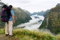 Milford track fog valley, New Zealand