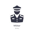 militar icon. isolated militar icon vector illustration from army collection. editable sing symbol can be use for web site and Royalty Free Stock Photo
