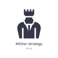 militar strategy icon. isolated militar strategy icon vector illustration from army collection. editable sing symbol can be use Royalty Free Stock Photo