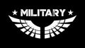 Air Force Military based vector design suitable for titles in black color