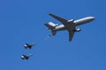 military aerial refueling Royalty Free Stock Photo