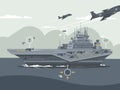 Military aircraft carrier