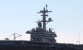 Military Aircraft Carrier Pier side Norfolk Virginia Royalty Free Stock Photo