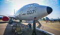 Military aircraft for display in Changi, Singapore