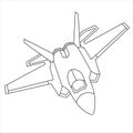 Military Aircraft Lockheed Martin F-22 Raptor Coloring Book For Children And Adults Royalty Free Stock Photo