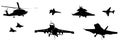 Military Aircraft Silhouettes