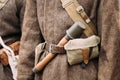 Military ammunition of a Red Army Russian Soviet Infantry Soldie