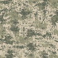 Military army uniform pixel seamless pattern