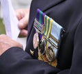 Military award medals Royalty Free Stock Photo