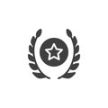 Military award star vector icon