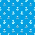 Military axe pattern vector seamless blue Royalty Free Stock Photo