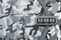 Military Background Coming Soon and countdown timer. Royalty Free Stock Photo