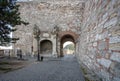 Military barracks Gate in Zeughaus Wall at Buda Castle - Budapest, Hungary Royalty Free Stock Photo