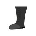 Military boots Black . Army shoes on white background. s