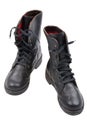Military boots on white background Royalty Free Stock Photo