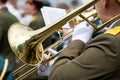 Military brass band Royalty Free Stock Photo