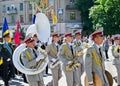 Military brass band. Victory Day, May 9 Royalty Free Stock Photo