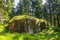 military bunker R-S 82 Posledni at Orlicke hory, Czech republic, Czechoslovak border fortifications from before WW II