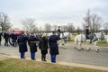 Military burial ceremony in Arlington National Cemetery Royalty Free Stock Photo