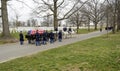 Military burial ceremony in Arlington National Cemetery Royalty Free Stock Photo