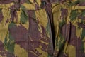 Military camo zipper detail