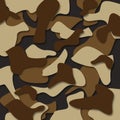 Military camouflage seamless pattern - army day - background
